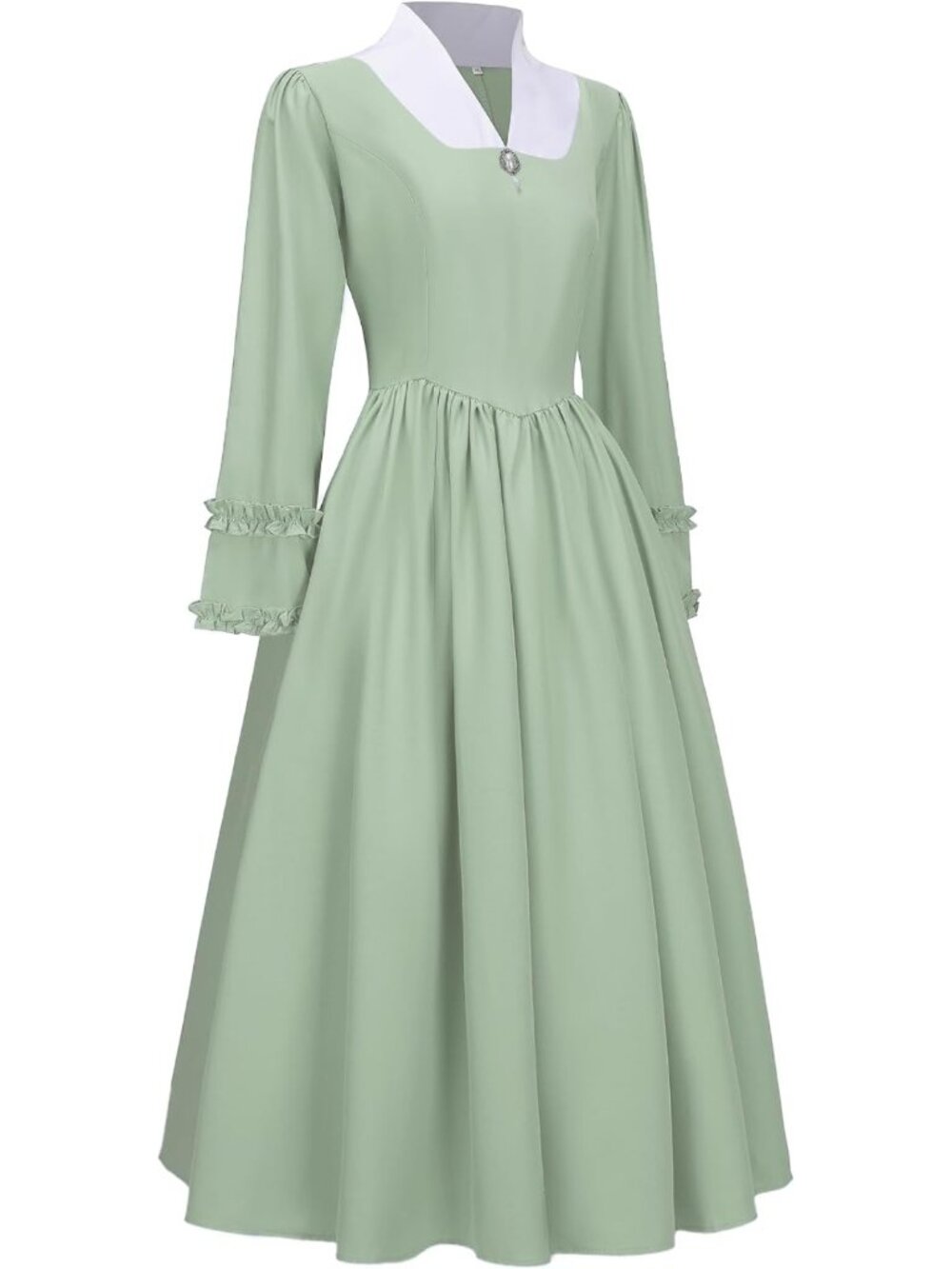 Modest Prairie Dress for Women | Civil War Costume | Vintage Pioneer Style Dress - Picture 3 of 5
